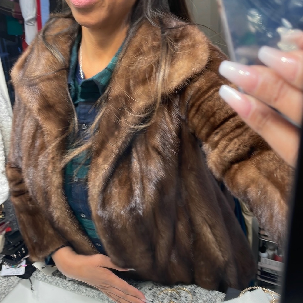 3/4 real fur coat